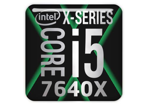 Intel Core I5 7640x 1x1 Chrome Effect Domed Case Badge Sticker Log Sticker Library 3815