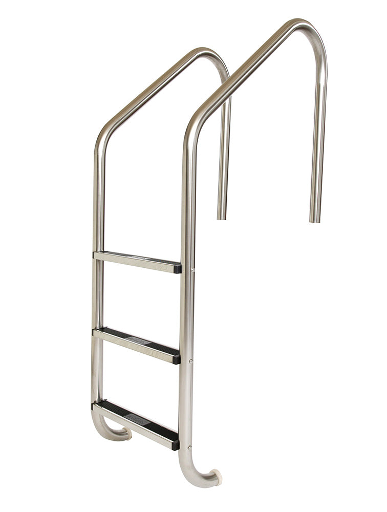 4-Step 29 Inch Commercial Ladder 1.90 O.D. x .120 Inch - Stainless Steel Treads