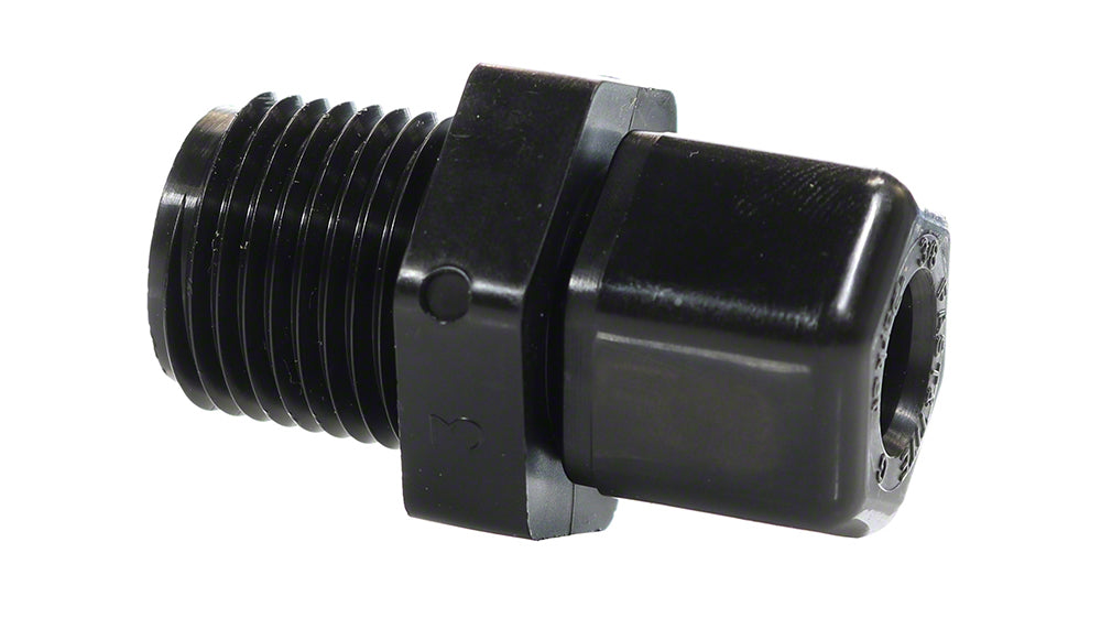 Male Connector 1/2 Inch O.D. x 1/4 Inch NPT - Tube to Pipe - Fast and Tite