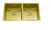 SUS304 Double Bowl Kitchen Sink - Gold