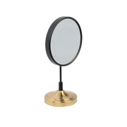 Magnifying Mirror 8"- Black & Gold