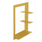 Tora Mirror With Shelf (Brown)