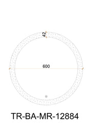 Tora 5mm LED Round Mirror Ø600mm