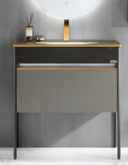 Main Basin Cabinet Set - Grey