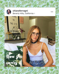 How Chiara Ferragni wears it - choker magic eye