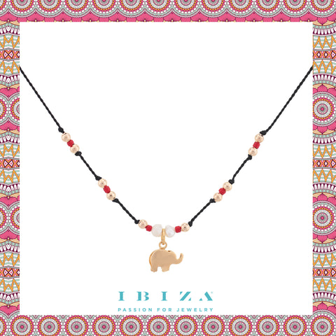 Eelephant Choker Amulet red pearls - Blog IBIZA PASSION boho chic luxe fashion jewelry jewels online store