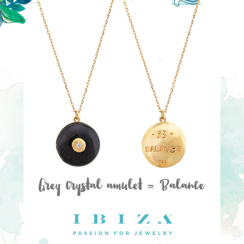 amulet grey balance - blog IBIZA PASSION - crystal boho chic luxe fashion jewelry jewels shop online