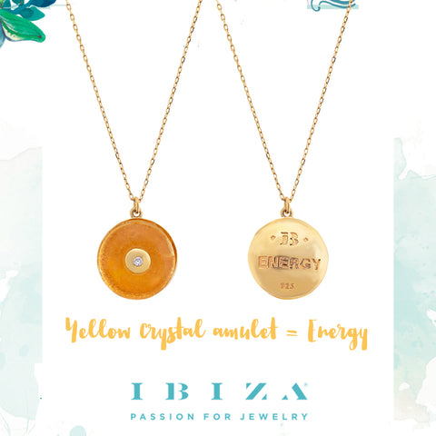amulet energy yellow necklace - blog IBIZA PASSION - crystal boho chic luxe fashion jewelry jewels shop online