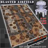 Blasted Airfield 40K Battle Mat 6x4’ 72x48” Hidden Deployment Lines