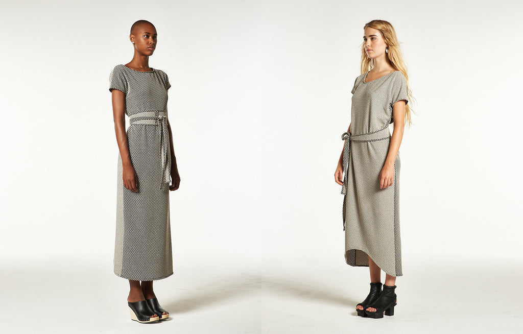 Reversible Charleston Dress in Texture Dot
