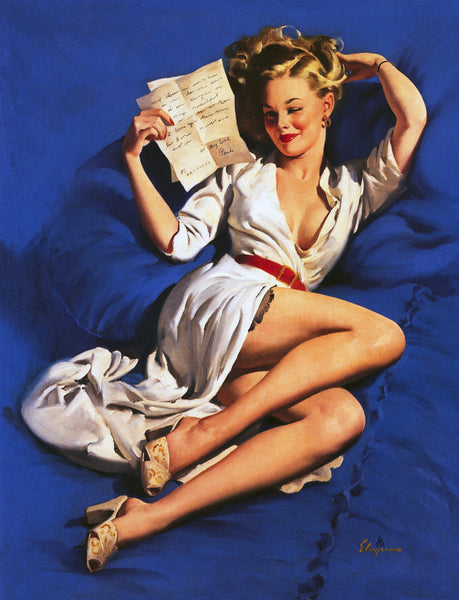 He Thinks I'm Too Good To Be True Gil Elvgren 1948