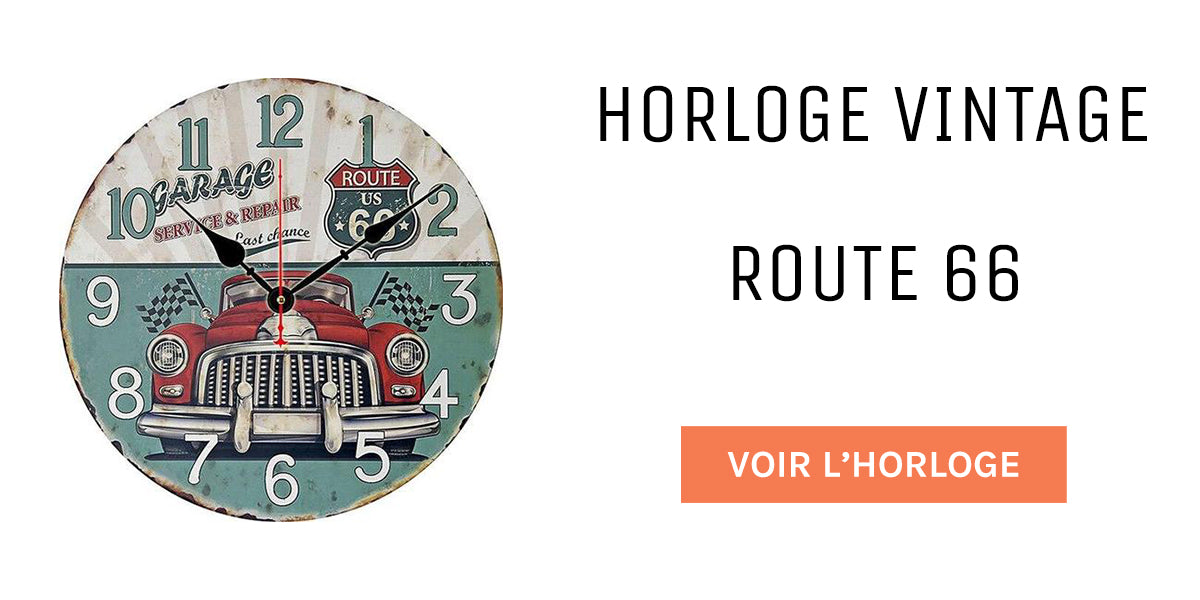 horloge vintage route 66