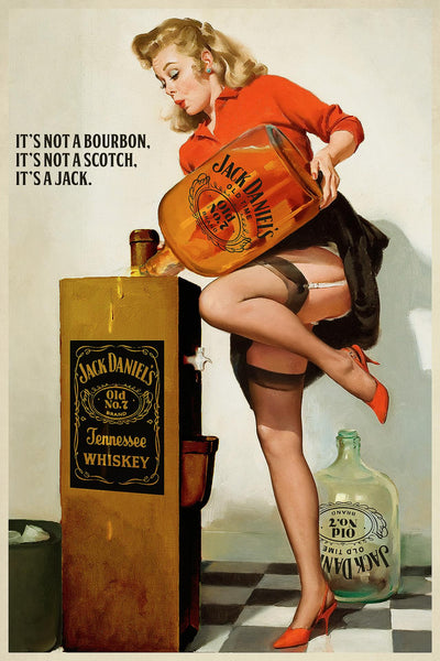 jack daniels pin-up