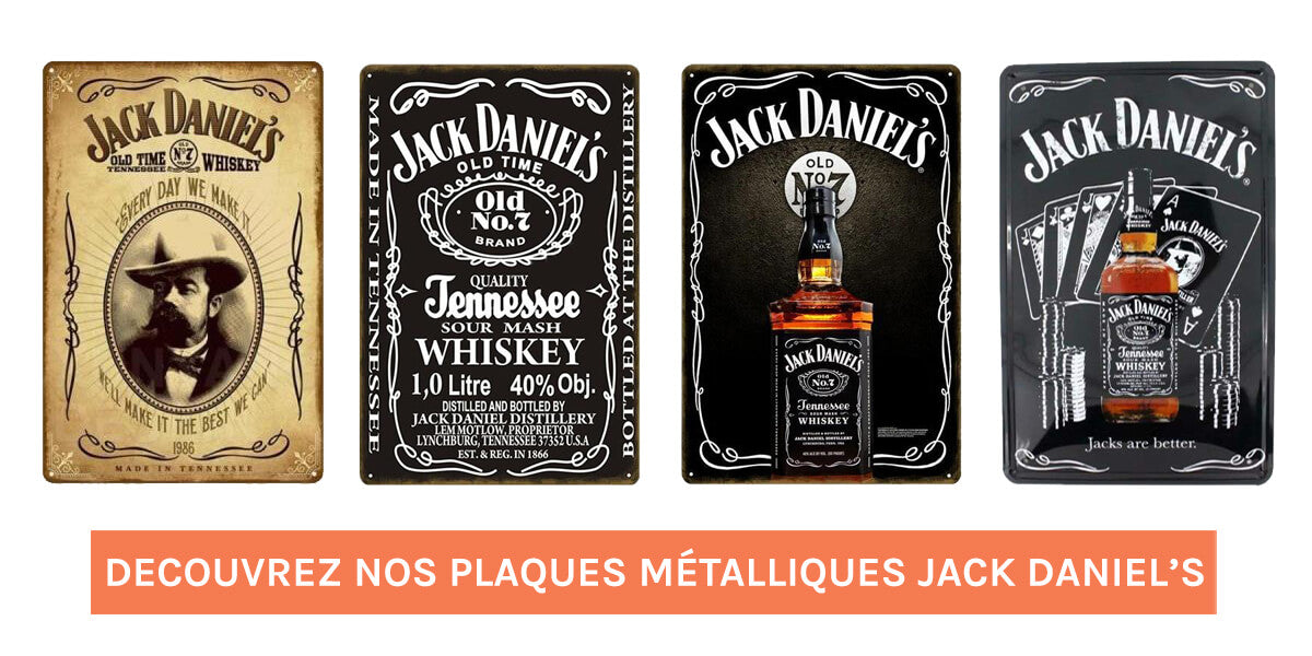 plaque métal vintage jack daniels