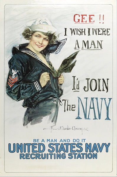 gee i wish i were a man id join the navy