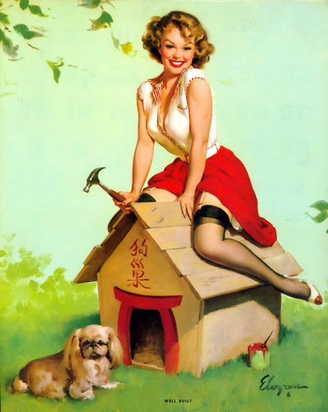 well built gil elvgren 1961