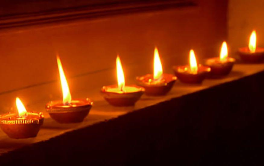 lighting diya photo