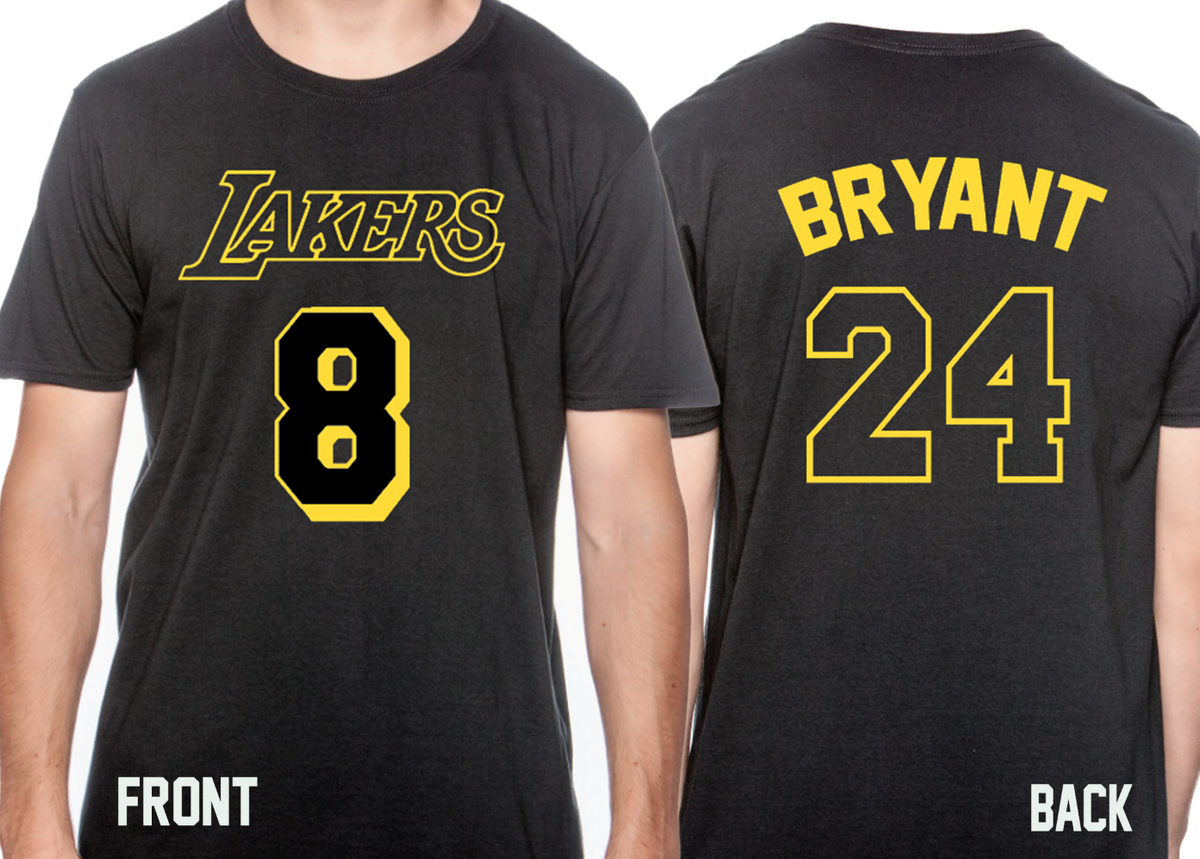 kobe bryant t shirt number