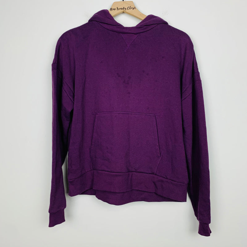 Richer Poorer | Pre-Loved Purple Recycled Fleece Hoodie Sweater Size Small