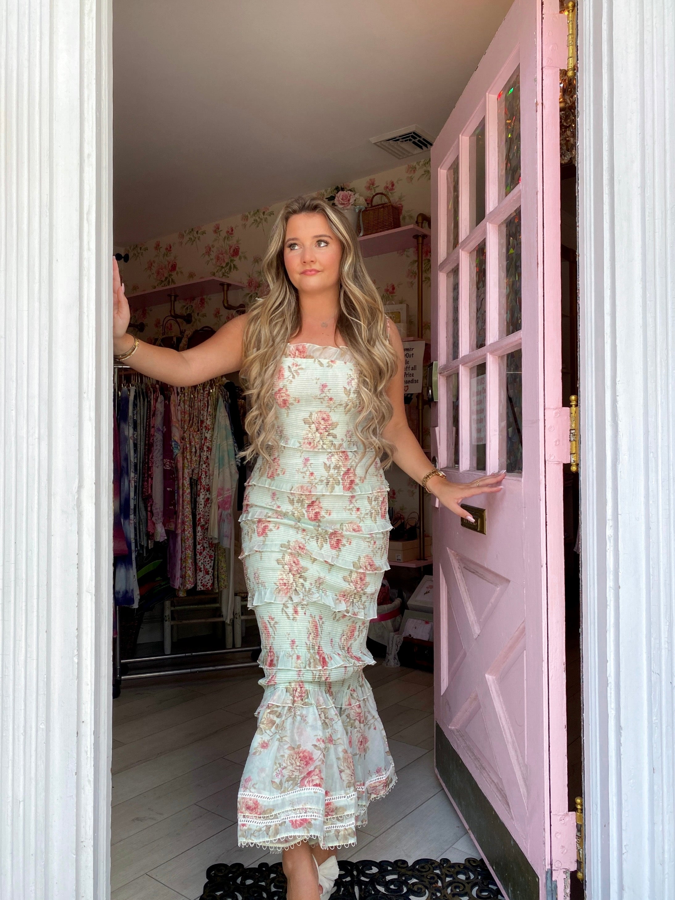 Geranium Dress - Tapestry Rose