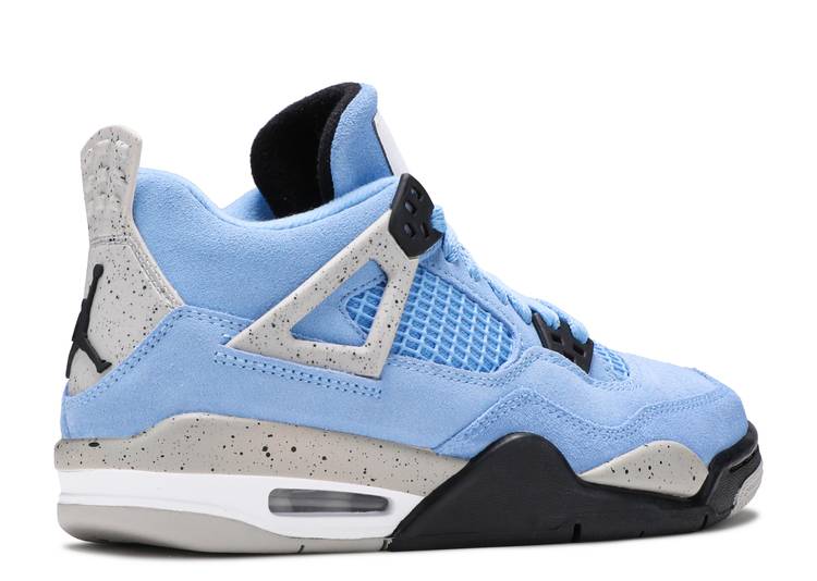 AIR JORDAN 4 RETRO 'UNIVERSITY BLUE' GS – Soleciety