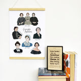 Female Authors - Framed Art Poster Print