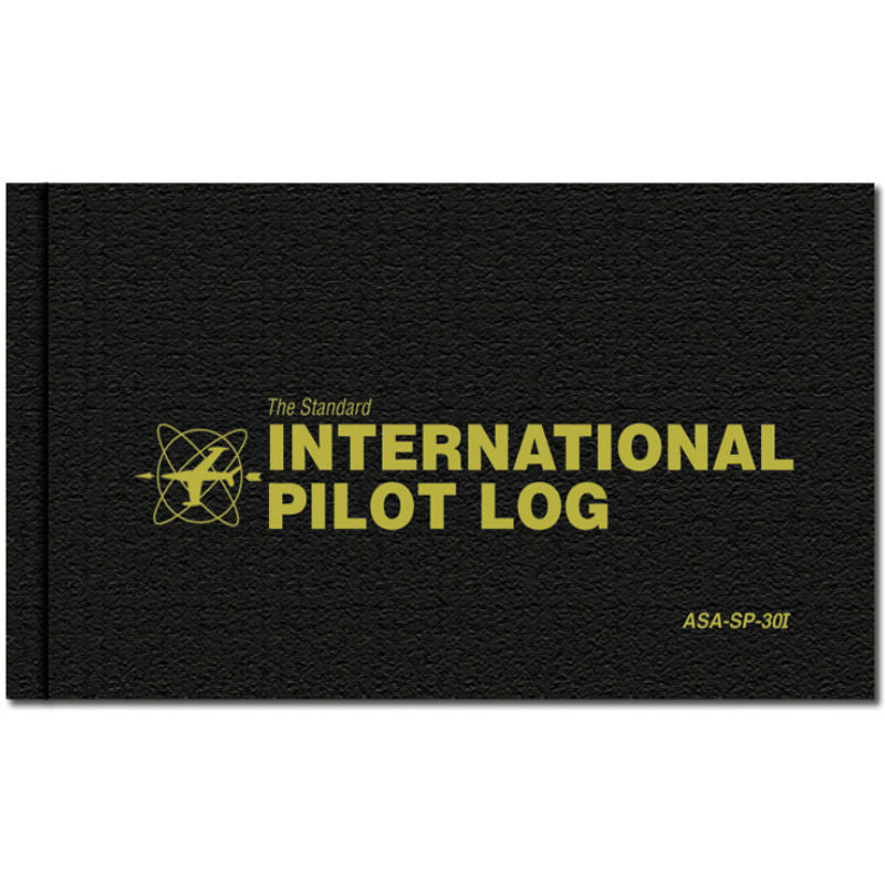 Hardcover Logbook JAA ICAO & JAA Standard International Pilot Log ASA-SP-30I