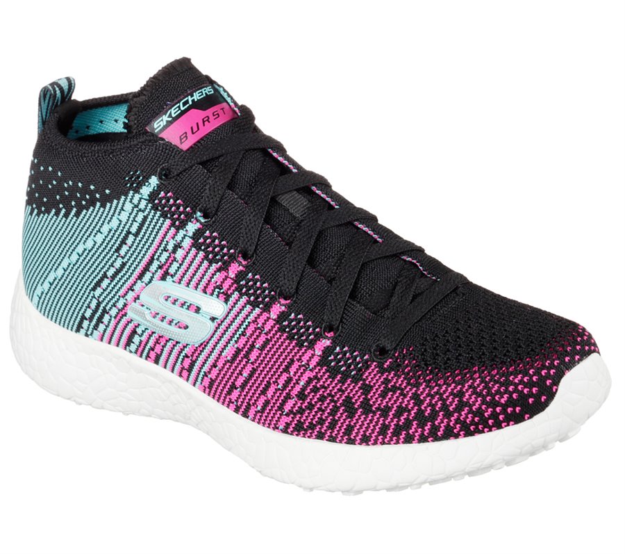 skechers memory foam blue and pink