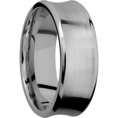 Concave Bevel Men's Wedding Band