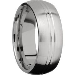 Domed Center Round Men's Wedding Band