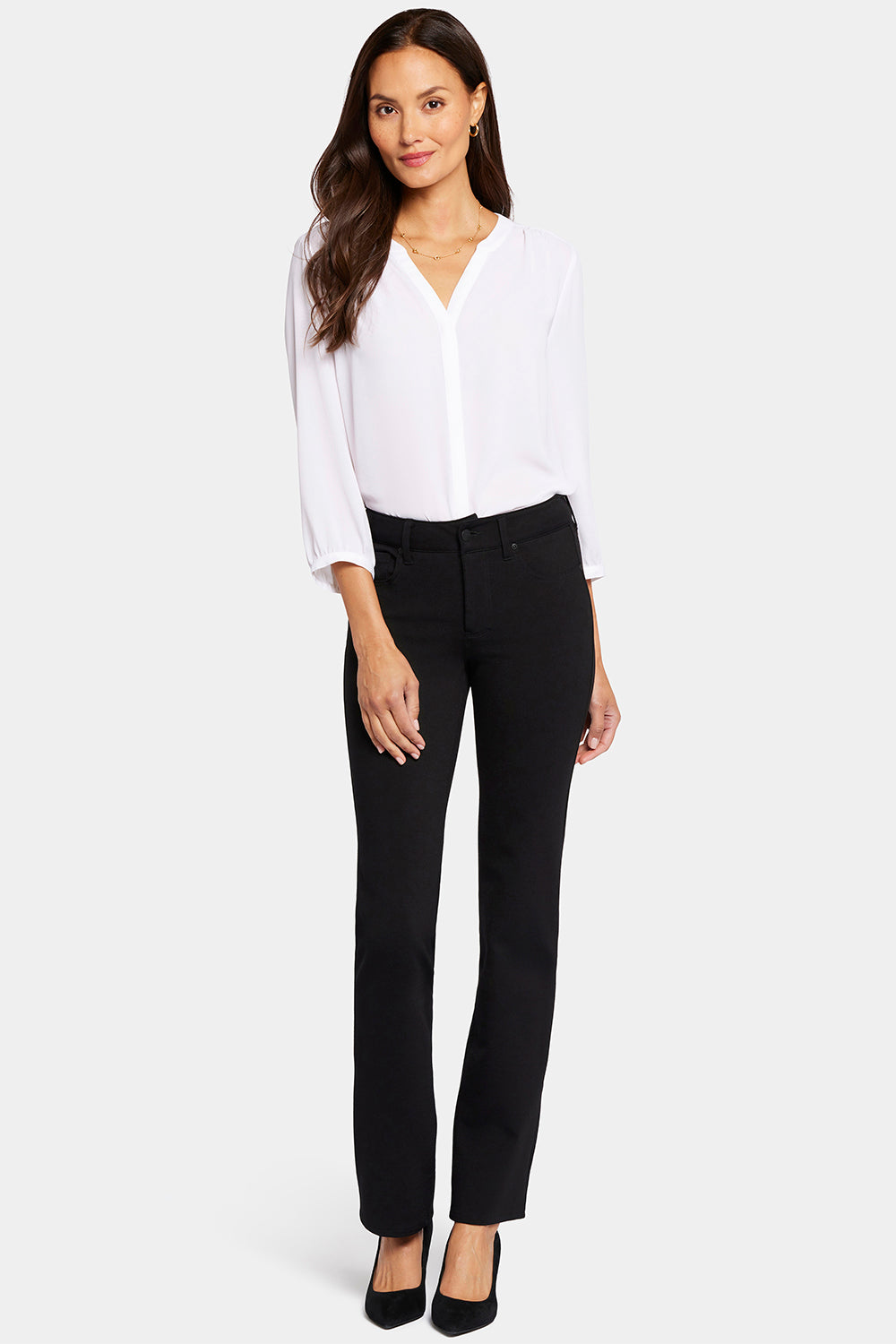 Marilyn Straight Pants - Black – NYDJ Apparel