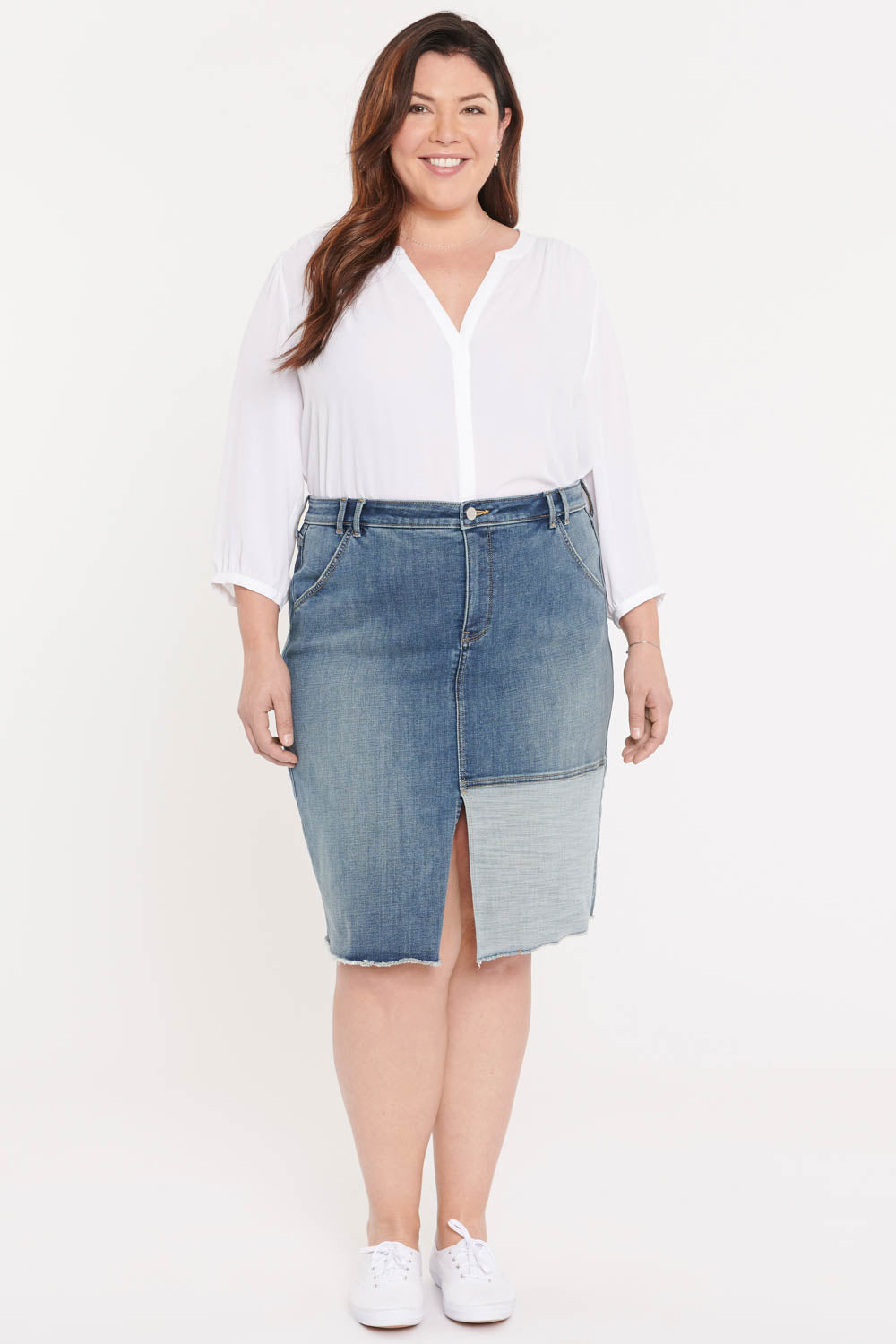 Midi Skirt In Plus Size - Clean Seline – NYDJ Apparel
