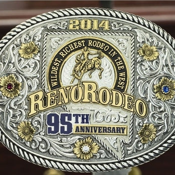 Reno Rodeo 95th anniversary belt buckle