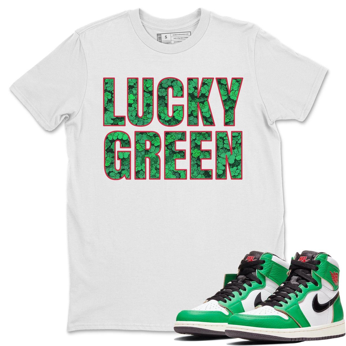 lucky green jordan 1 shirt