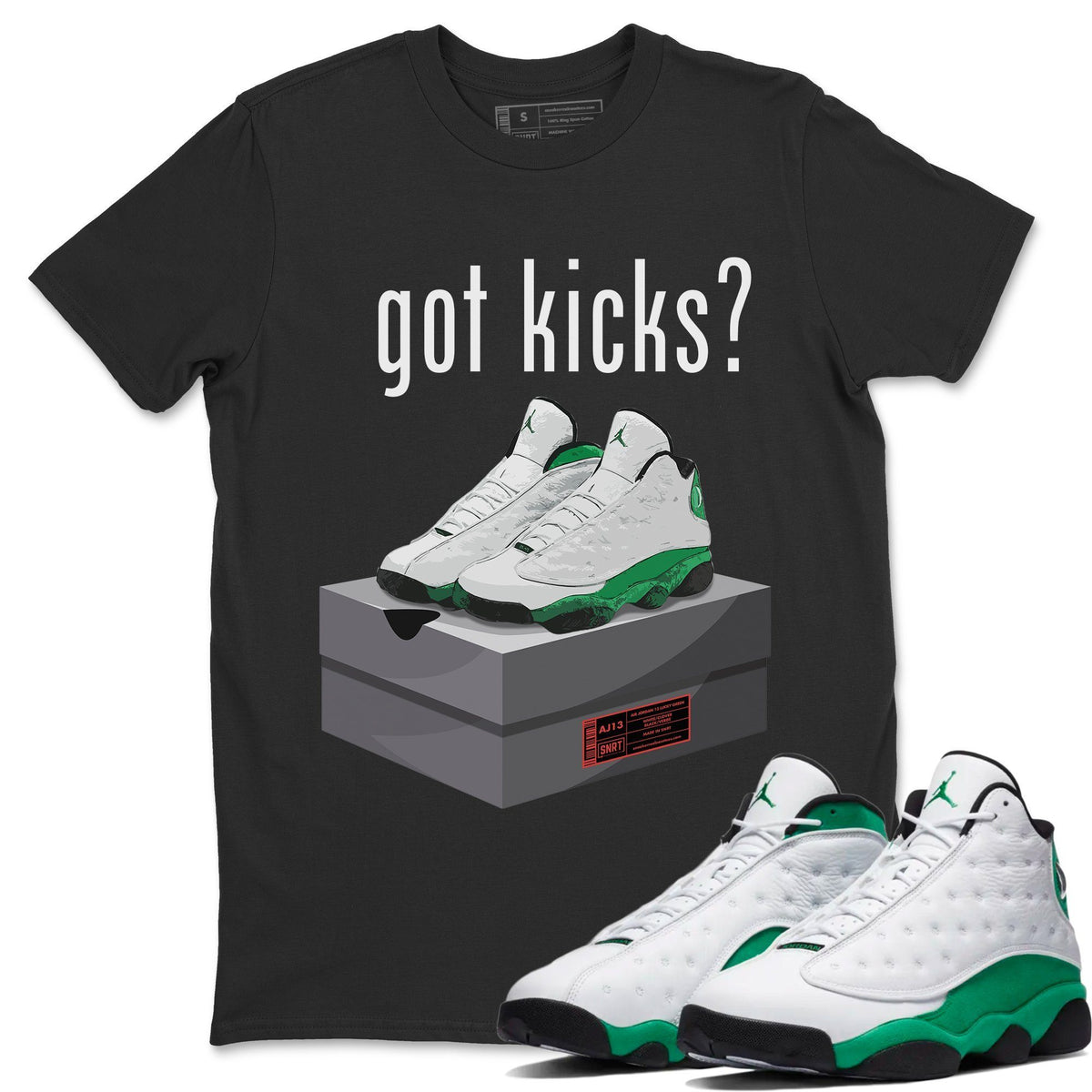 retro 13 lucky green shirt