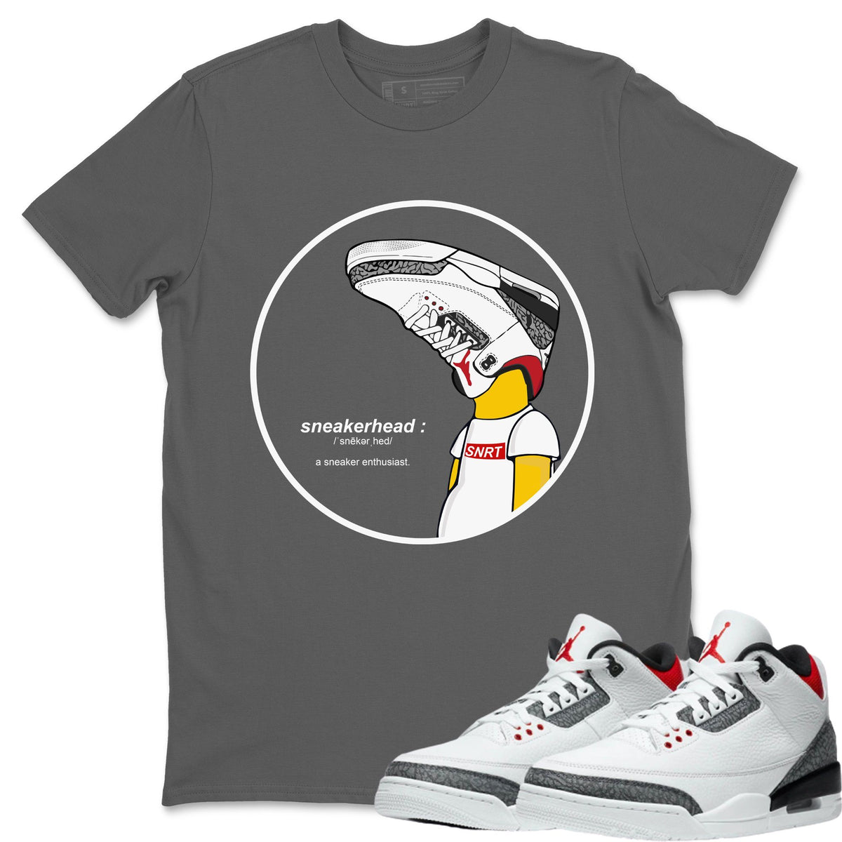 fire red 3s shirt