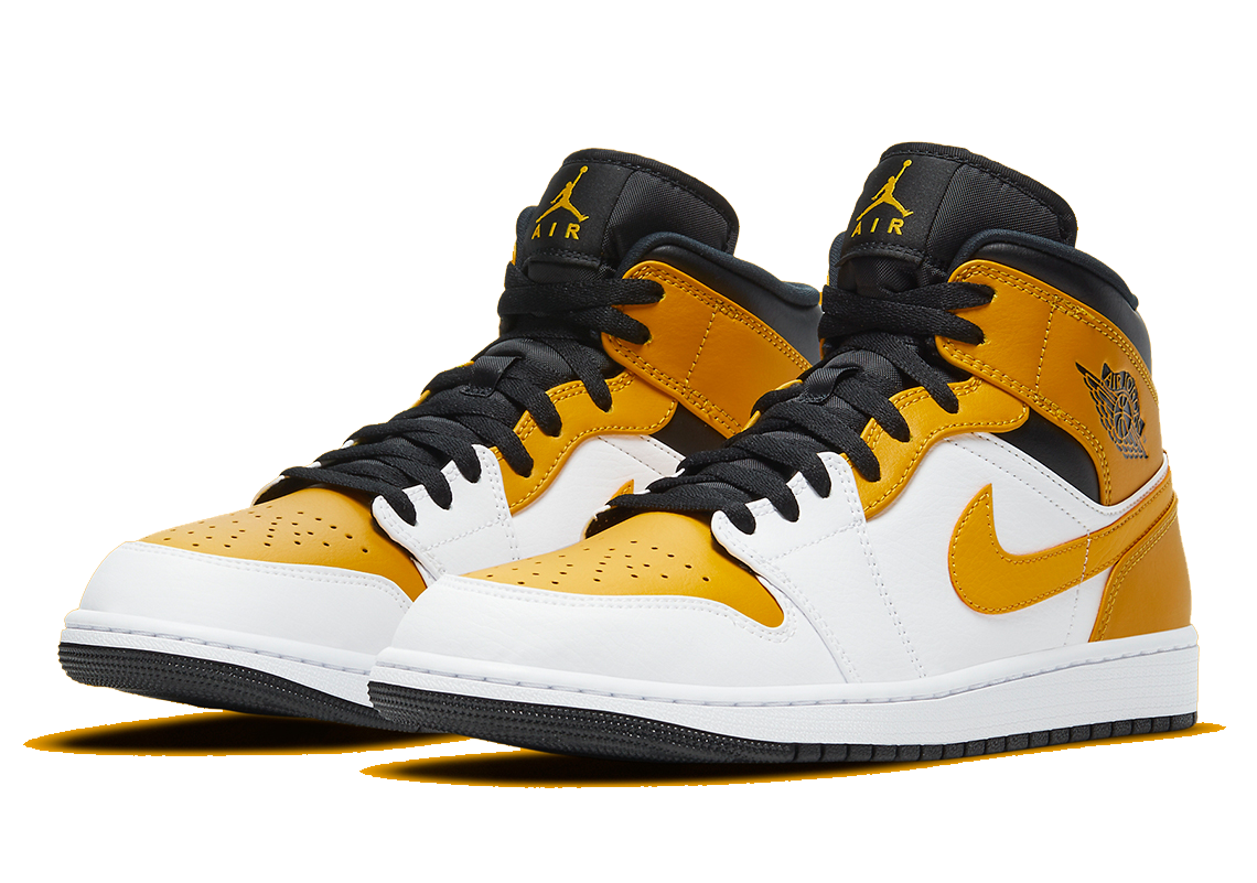 nike air jordan 1 mid gs university gold