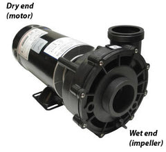 Spa pump wet end and dry end: Which is which?