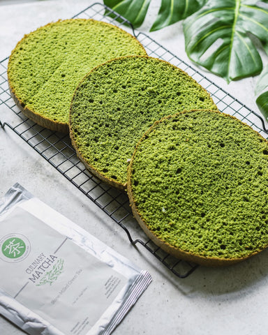 How to make matcha green tea cake