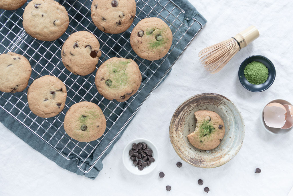 Mizuba Matcha Green Tea Salt Recipe for Chocolate Chip Cookies
