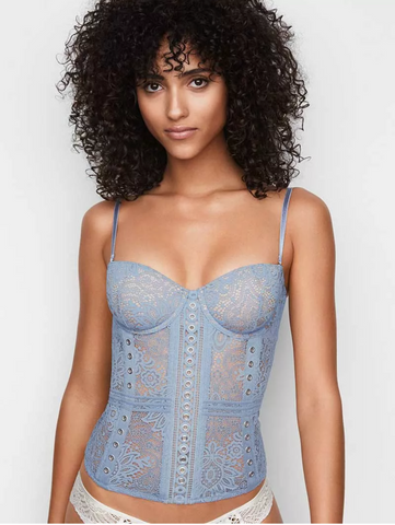 Sexy crochet lace corset