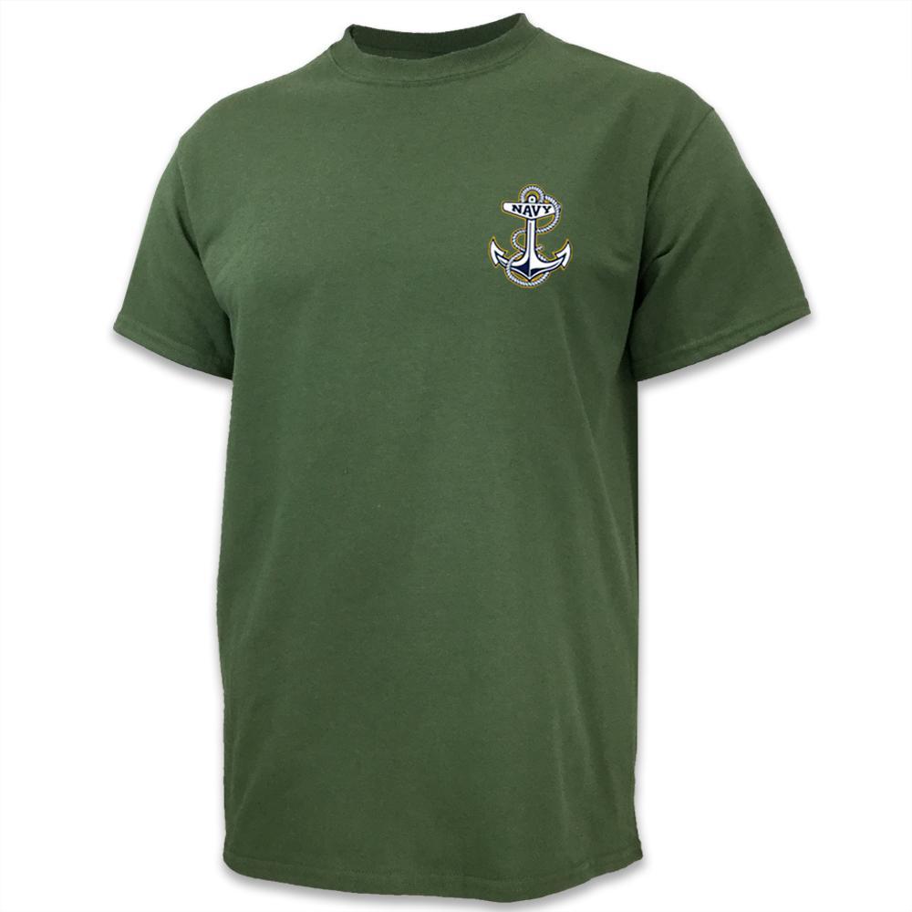 voor Zuigeling lastig U.S. Navy T-Shirts: Navy Anchor Logo T-Shirt in Navy | Men's T-Shirts