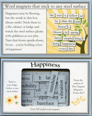 Magnetic Poetry Little Box of HAPPINESS Word Magnets 
