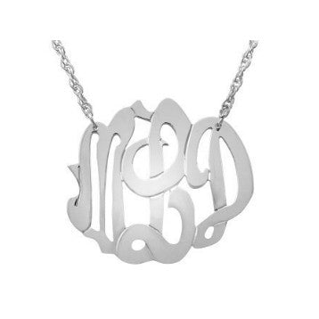 silver chain with picture pendant