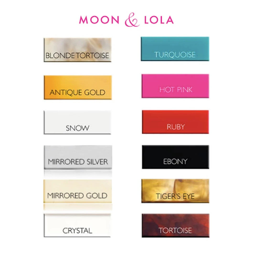 Moon and Lola - Acrylic Vineyard Square Monogram Pendant