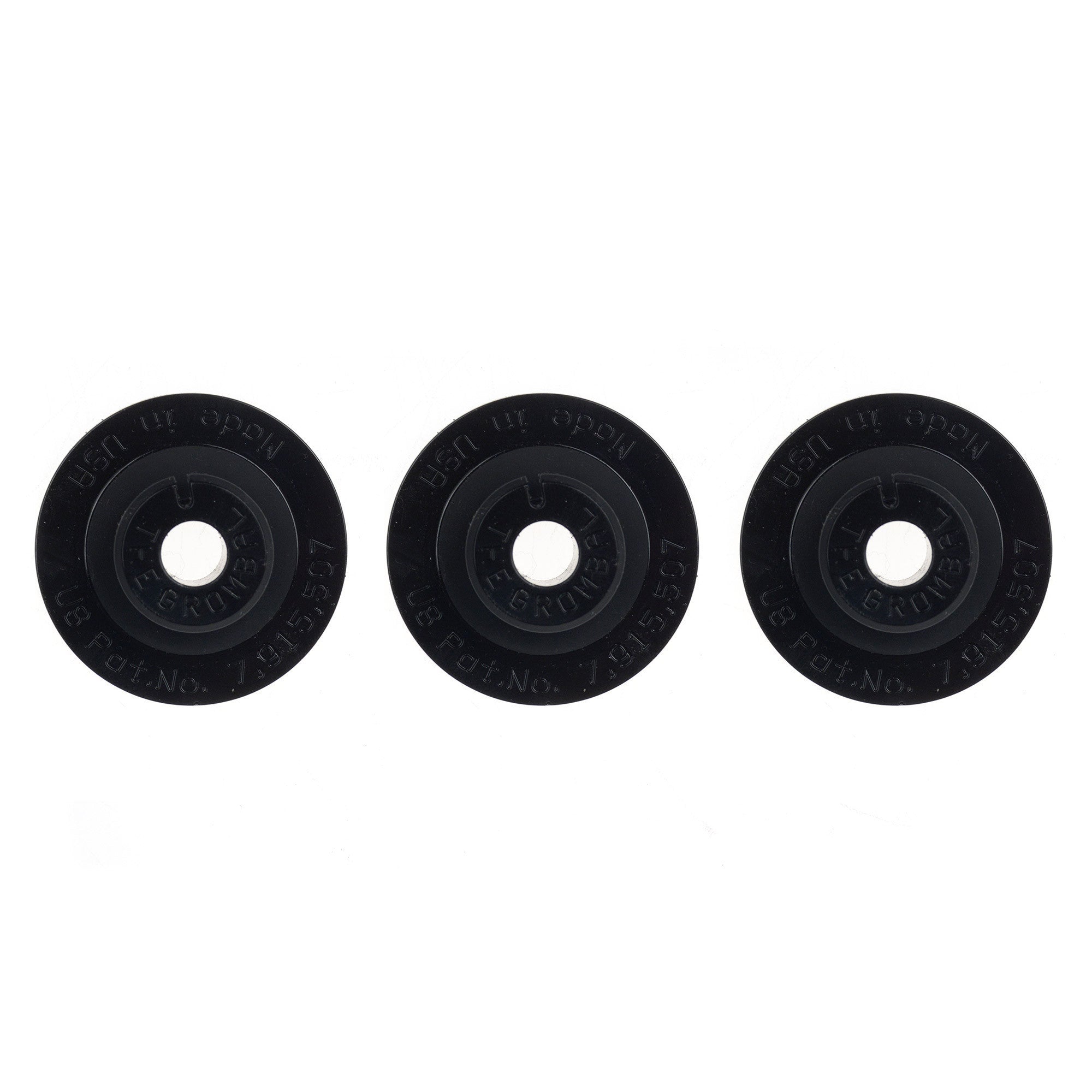 Grombal Cymbal Grommet 3Pack Black Chicago Music Exchange