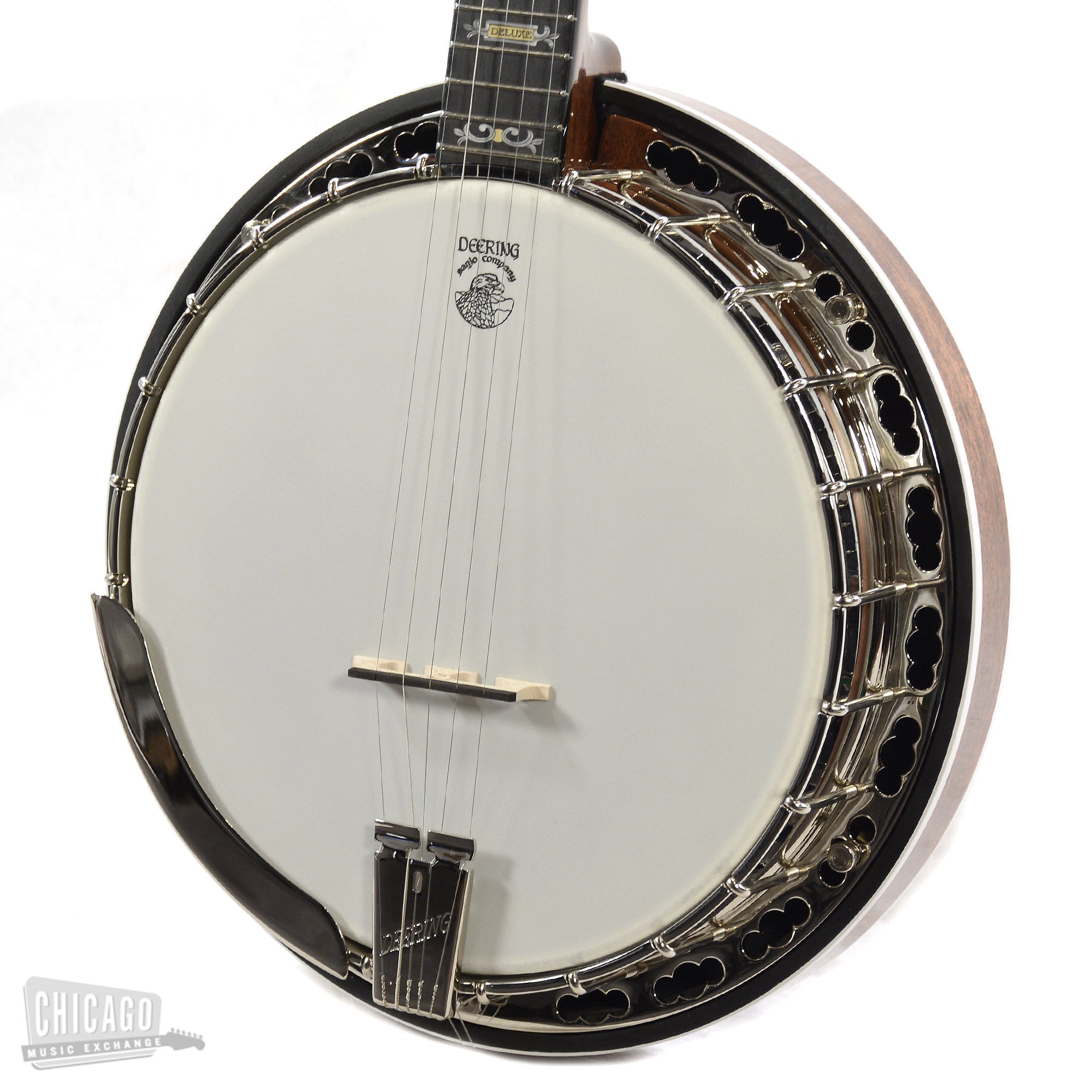 Deering Deluxe 5 String Banjo Mahogany Chicago Music Exchange