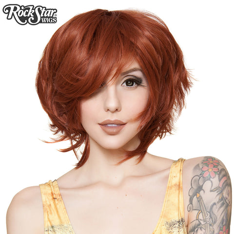 short auburn wig