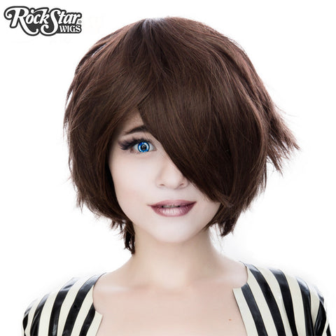 brown short cosplay wig