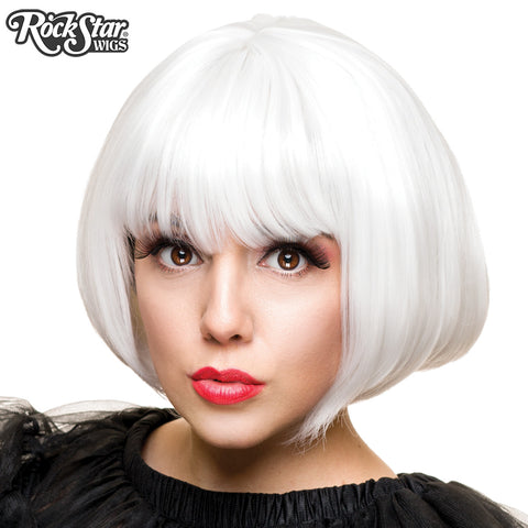 white bob wig